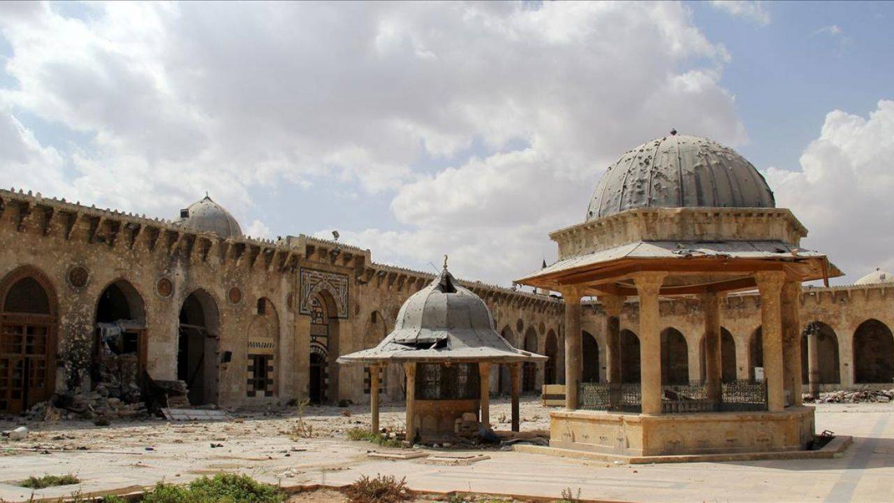 Halep’teki Emevi Camii’nden Erdoğan’a ve Türkiye’ye mesaj