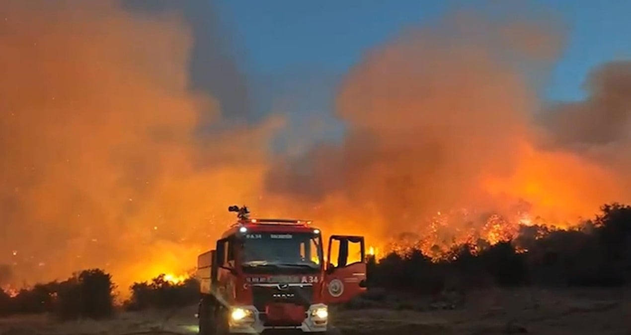 balikesirde ormanlik alandaki yangin korkuttu ITbWA9kH