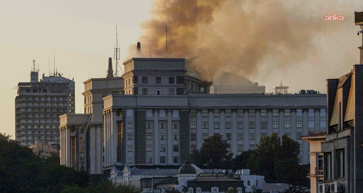 rusyanin kieve saldirilarinda bir ilk bakanlar kurulu binasi hedef alindi P1tAmD7U