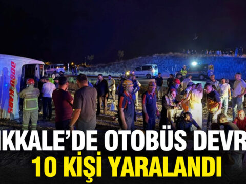 Kirikkalede otobus devrildi 10 kisi yaralandi OOeAZ16d